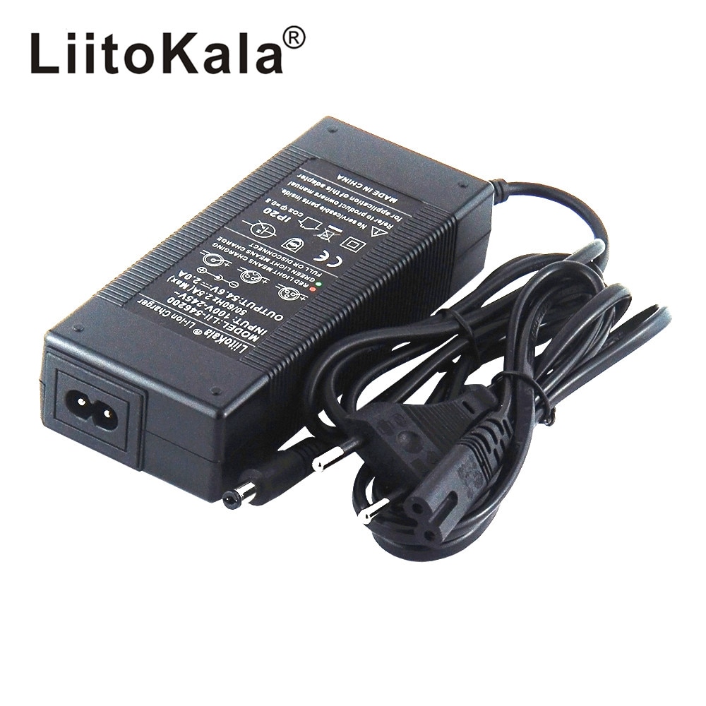 LiitoKala 48V 2A charger 13S 18650 battery pack charger 54.6v 2a constant current constant pressure is full of self-stop