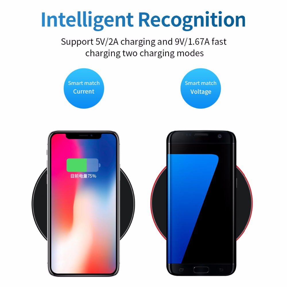 KEPHE 20W Fast Wireless Charger For Samsung Galaxy S10 S9/S9+ S8 Note 9 USB Qi Charging Pad for iPhone 11 Pro XS Max XR X 8 Plus